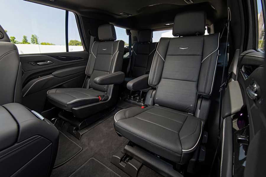 Cadillac Escalade captain's chair interior New Jersey — Knight Riders Limo