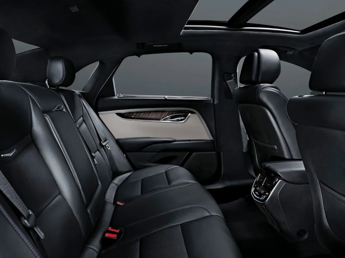 Cadillac XTS Sedan rear leather interior New Jersey — Knight Riders Limo