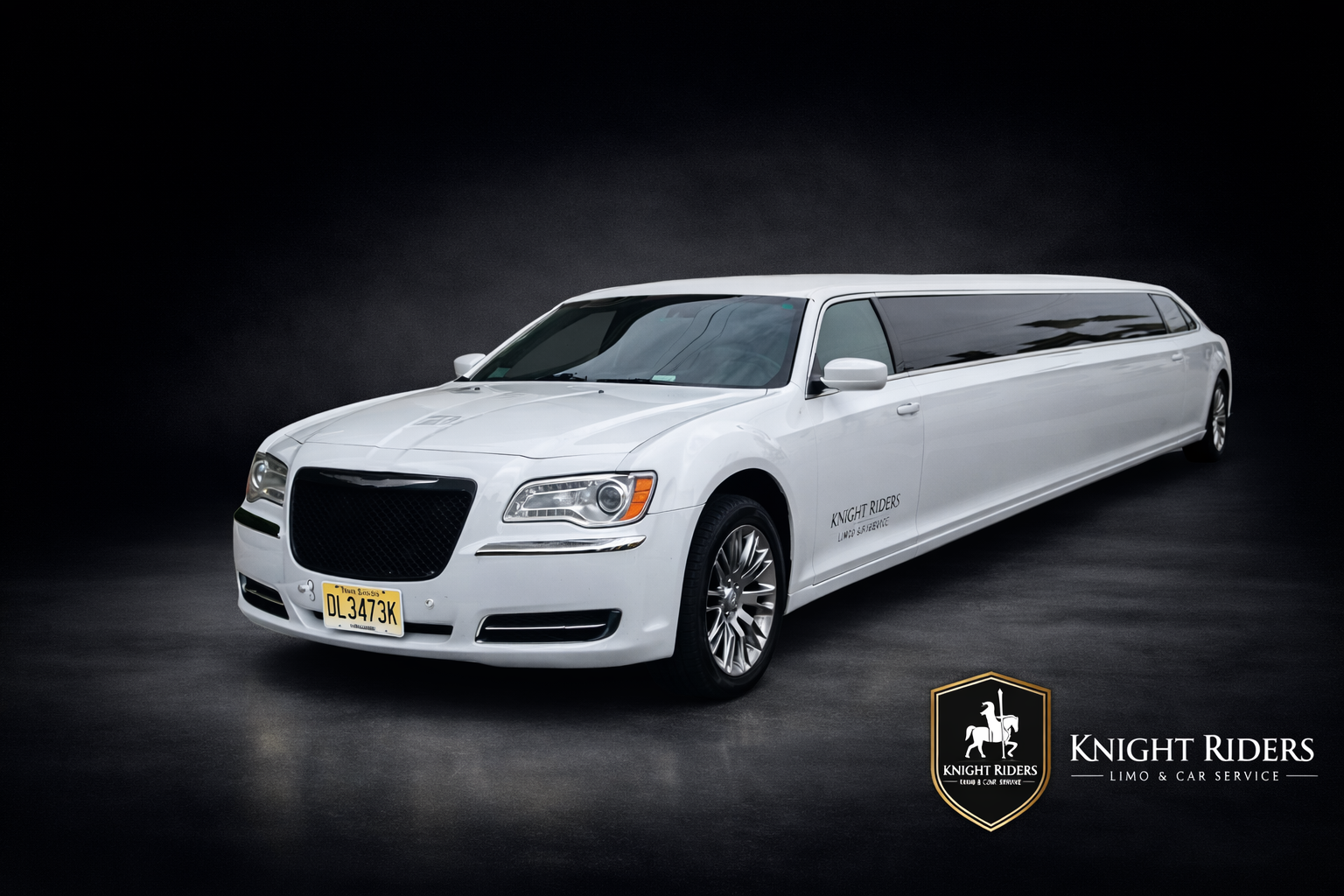 White Stretch Limousine New Jersey — Knight Riders Limo